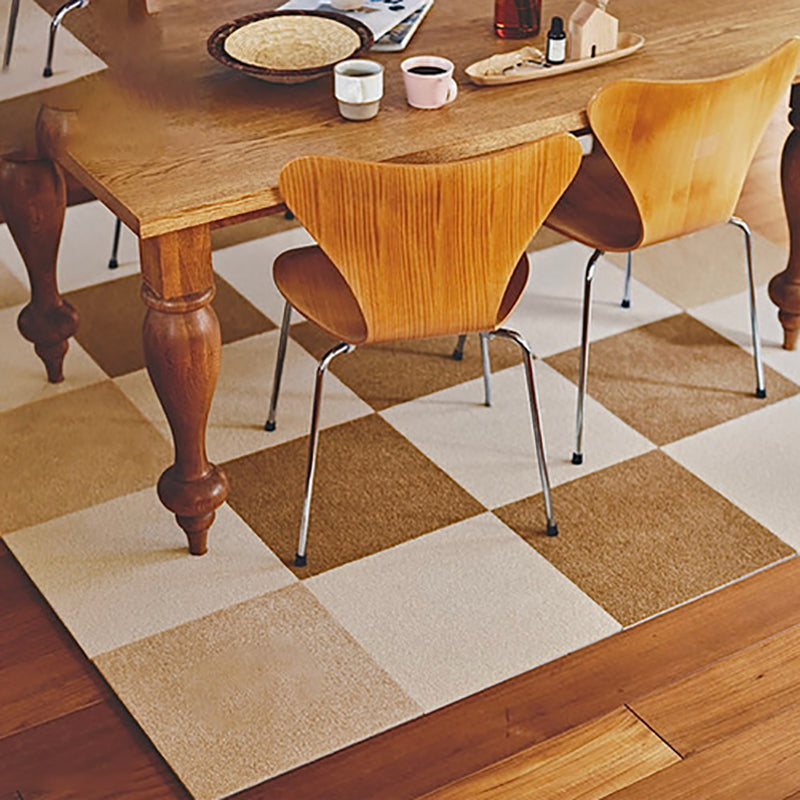 Indoor Carpet Tiles Square Color Block Level Loop Bedroom Carpet Tiles Clearhalo 'Carpet Tiles & Carpet Squares' 'carpet_tiles_carpet_squares' 'Flooring 'Home Improvement' 'home_improvement' 'home_improvement_carpet_tiles_carpet_squares' Walls and Ceiling' 7127370