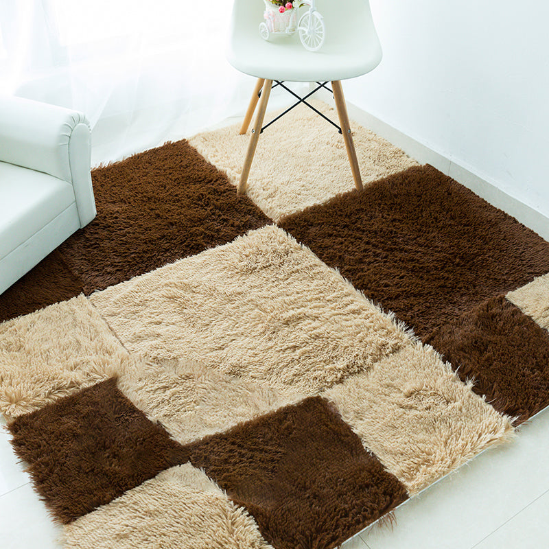 Basic Carpet Tiles Solid Color Shag Square Bedroom Carpet Tiles Clearhalo 'Carpet Tiles & Carpet Squares' 'carpet_tiles_carpet_squares' 'Flooring 'Home Improvement' 'home_improvement' 'home_improvement_carpet_tiles_carpet_squares' Walls and Ceiling' 7127377