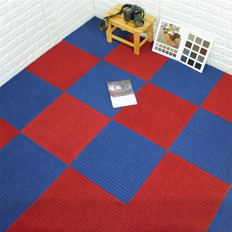 Carpet Tiles 18" X 18" Self-Stick Peel and Stick Level Loop Non-Skid Living Room Clearhalo 'Carpet Tiles & Carpet Squares' 'carpet_tiles_carpet_squares' 'Flooring 'Home Improvement' 'home_improvement' 'home_improvement_carpet_tiles_carpet_squares' Walls and Ceiling' 7127427