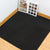 Carpet Tiles 18" X 18" Self-Stick Peel and Stick Level Loop Non-Skid Living Room Black Clearhalo 'Carpet Tiles & Carpet Squares' 'carpet_tiles_carpet_squares' 'Flooring 'Home Improvement' 'home_improvement' 'home_improvement_carpet_tiles_carpet_squares' Walls and Ceiling' 7127428