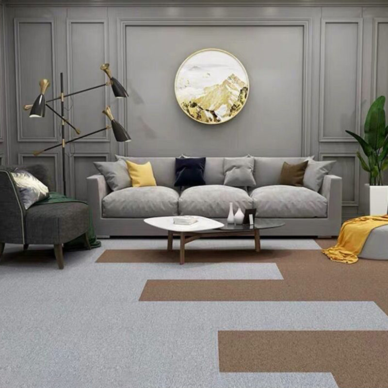 Carpet Tiles 18" X 18" Self-Stick Peel and Stick Level Loop Non-Skid Living Room Clearhalo 'Carpet Tiles & Carpet Squares' 'carpet_tiles_carpet_squares' 'Flooring 'Home Improvement' 'home_improvement' 'home_improvement_carpet_tiles_carpet_squares' Walls and Ceiling' 7127432