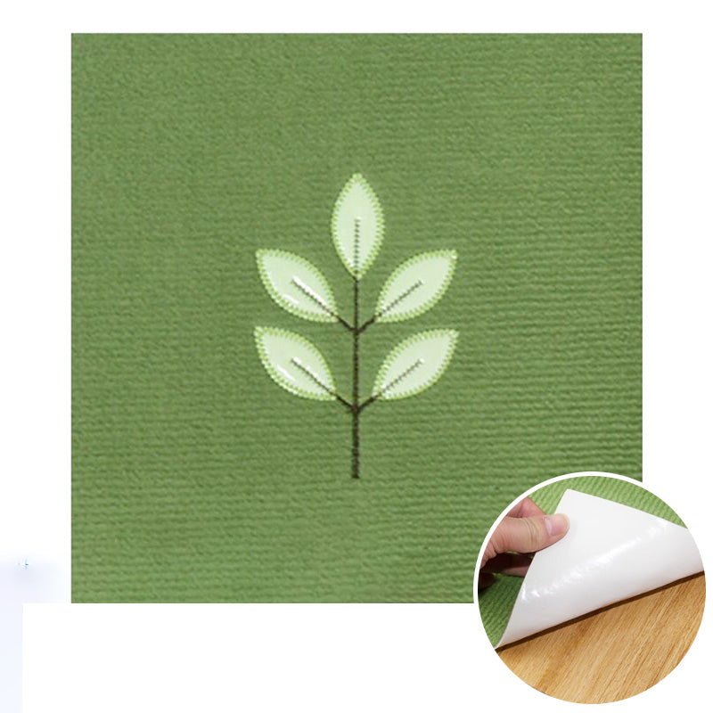 Carpet Tiles 18" X 18" Self-Stick Peel and Stick Level Loop Non-Skid Living Room Olive Green Clearhalo 'Carpet Tiles & Carpet Squares' 'carpet_tiles_carpet_squares' 'Flooring 'Home Improvement' 'home_improvement' 'home_improvement_carpet_tiles_carpet_squares' Walls and Ceiling' 7127445