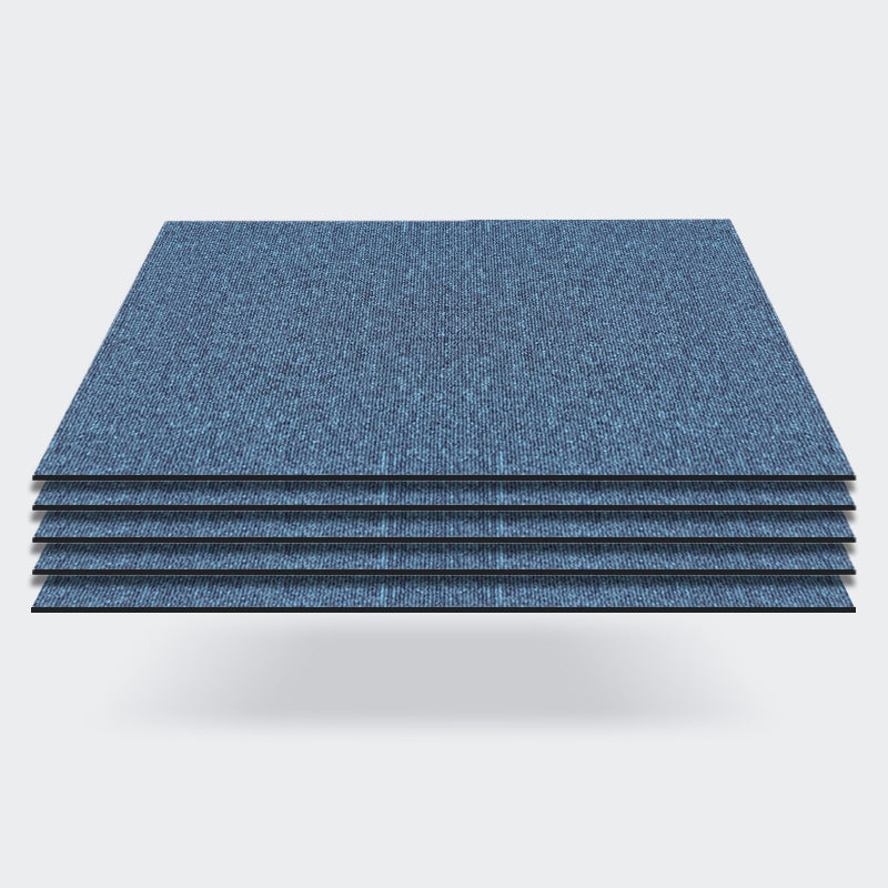 Carpet Tile 20" X 20" Self Peel and Stick Level Loop Fade Resistant Blue Clearhalo 'Carpet Tiles & Carpet Squares' 'carpet_tiles_carpet_squares' 'Flooring 'Home Improvement' 'home_improvement' 'home_improvement_carpet_tiles_carpet_squares' Walls and Ceiling' 7127465