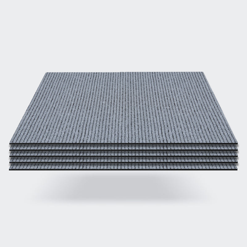 Carpet Tile 20" X 20" Self Peel and Stick Level Loop Fade Resistant Gray-Blue Clearhalo 'Carpet Tiles & Carpet Squares' 'carpet_tiles_carpet_squares' 'Flooring 'Home Improvement' 'home_improvement' 'home_improvement_carpet_tiles_carpet_squares' Walls and Ceiling' 7127474