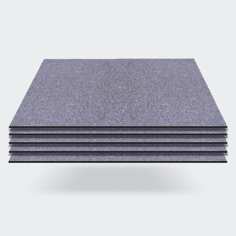Carpet Tile 20" X 20" Self Peel and Stick Level Loop Fade Resistant Gray/ Purple Clearhalo 'Carpet Tiles & Carpet Squares' 'carpet_tiles_carpet_squares' 'Flooring 'Home Improvement' 'home_improvement' 'home_improvement_carpet_tiles_carpet_squares' Walls and Ceiling' 7127476
