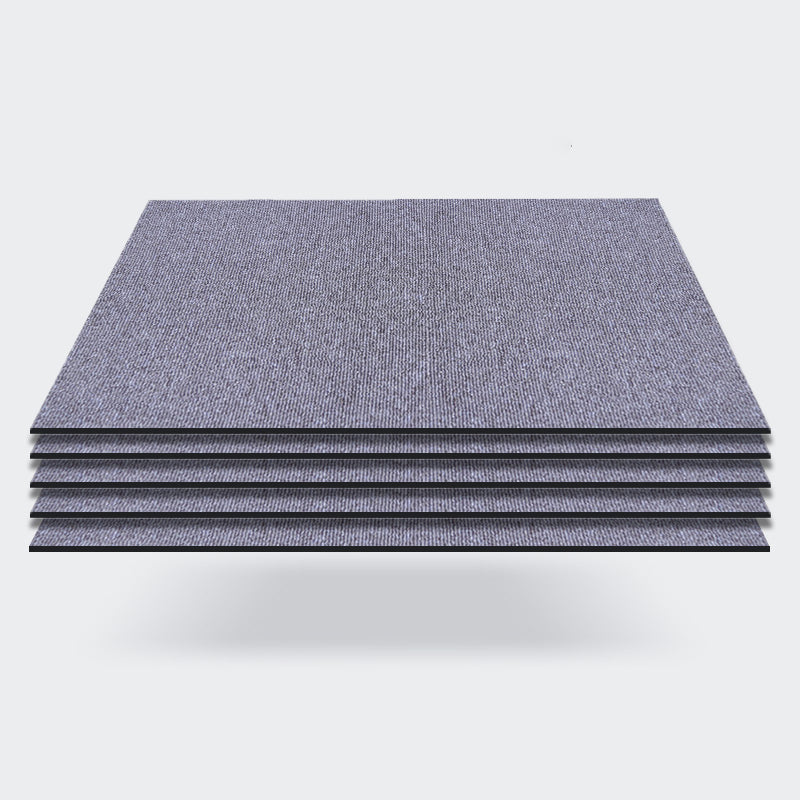 Carpet Tile 20" X 20" Self Peel and Stick Level Loop Fade Resistant Gray Purple Clearhalo 'Carpet Tiles & Carpet Squares' 'carpet_tiles_carpet_squares' 'Flooring 'Home Improvement' 'home_improvement' 'home_improvement_carpet_tiles_carpet_squares' Walls and Ceiling' 7127476