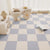 Carpet Tile 12" X 12" Loose Lay Level Loop Non-Skid Living Room Light Gray/ Beige Clearhalo 'Carpet Tiles & Carpet Squares' 'carpet_tiles_carpet_squares' 'Flooring 'Home Improvement' 'home_improvement' 'home_improvement_carpet_tiles_carpet_squares' Walls and Ceiling' 7127488