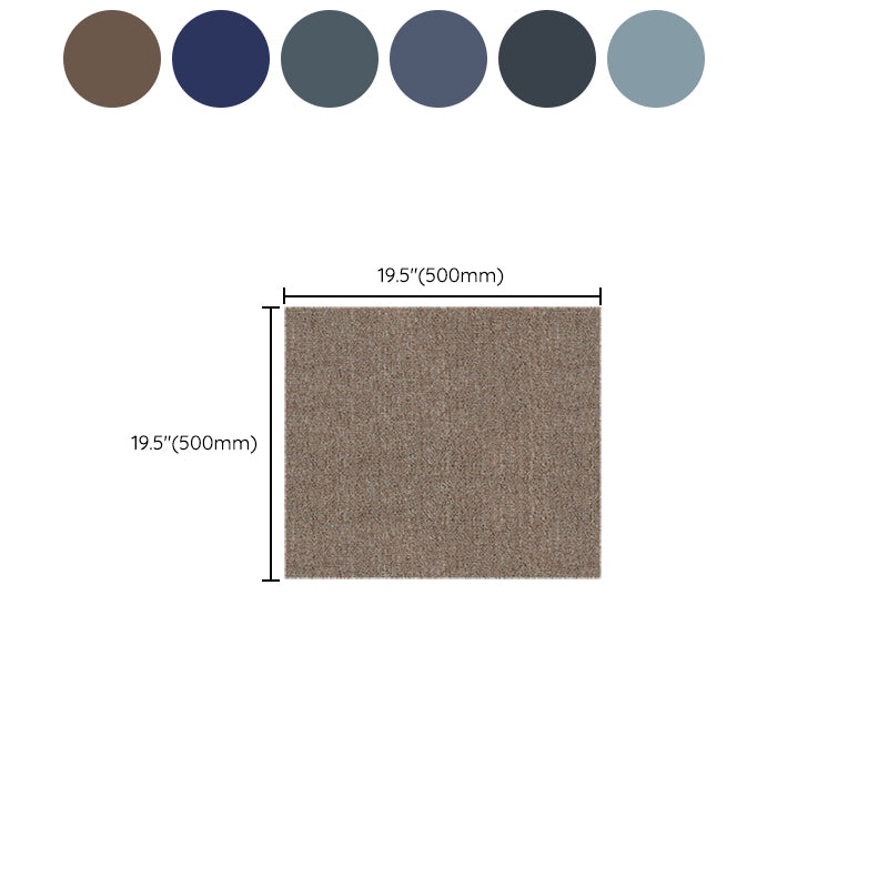 20" X 20" Carpet Floor Tile Glue Down or Adhesive Tabs Non-Skid Living Room Clearhalo 'Carpet Tiles & Carpet Squares' 'carpet_tiles_carpet_squares' 'Flooring 'Home Improvement' 'home_improvement' 'home_improvement_carpet_tiles_carpet_squares' Walls and Ceiling' 7127514