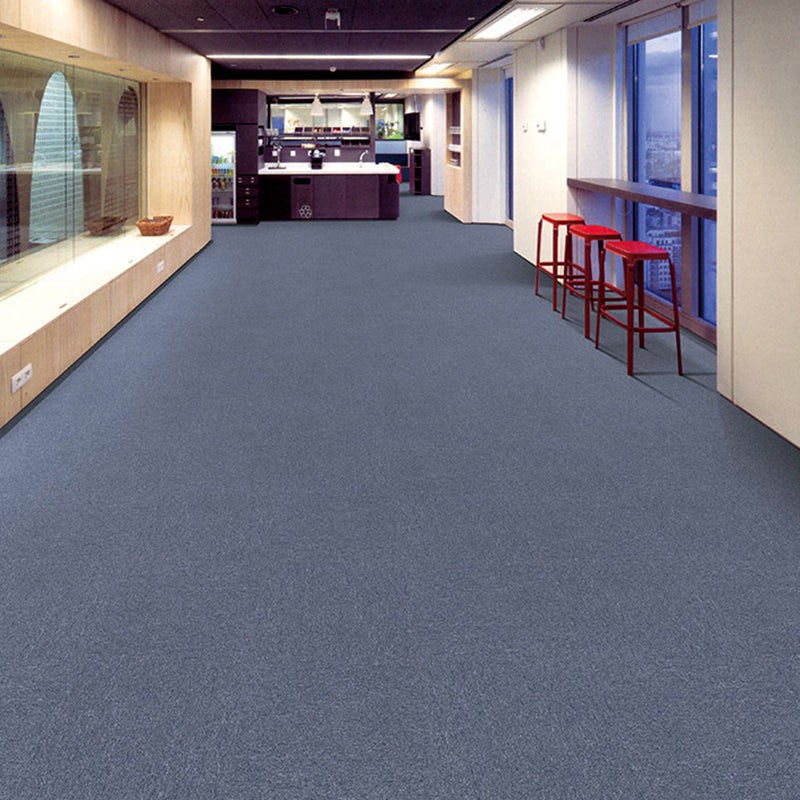Carpet Tile 20" X 20" Glue Down or Adhesive Tabs Non-Skid Dining Room Blue Asphalt Clearhalo 'Carpet Tiles & Carpet Squares' 'carpet_tiles_carpet_squares' 'Flooring 'Home Improvement' 'home_improvement' 'home_improvement_carpet_tiles_carpet_squares' Walls and Ceiling' 7127557