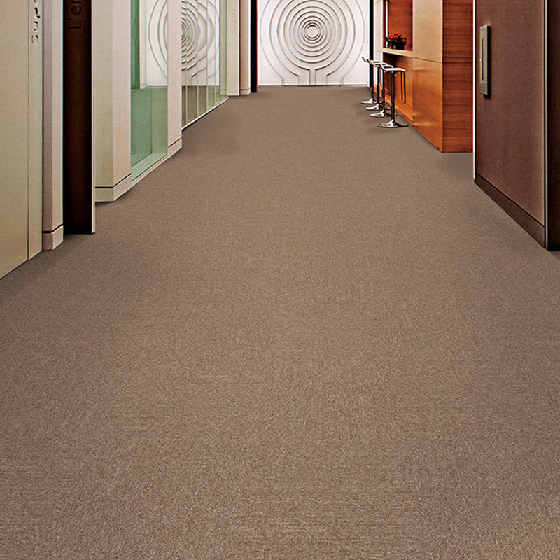 Carpet Tile 20" X 20" Glue Down or Adhesive Tabs Non-Skid Dining Room Coffee Asphalt Clearhalo 'Carpet Tiles & Carpet Squares' 'carpet_tiles_carpet_squares' 'Flooring 'Home Improvement' 'home_improvement' 'home_improvement_carpet_tiles_carpet_squares' Walls and Ceiling' 7127563