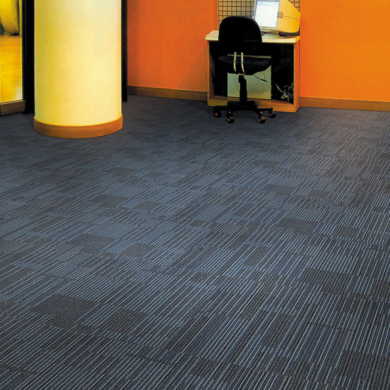 Carpet Tile 20" X 20" Glue Down or Adhesive Tabs Non-Skid Dining Room Lake Blue Vinyl Clearhalo 'Carpet Tiles & Carpet Squares' 'carpet_tiles_carpet_squares' 'Flooring 'Home Improvement' 'home_improvement' 'home_improvement_carpet_tiles_carpet_squares' Walls and Ceiling' 7127564