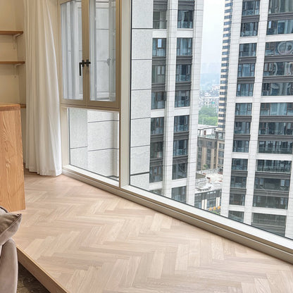 Solid Wood Hardwood Deck Tiles Smooth Click-Locking Plank Flooring Beige Clearhalo 'Flooring 'Hardwood Flooring' 'hardwood_flooring' 'Home Improvement' 'home_improvement' 'home_improvement_hardwood_flooring' Walls and Ceiling' 7127619