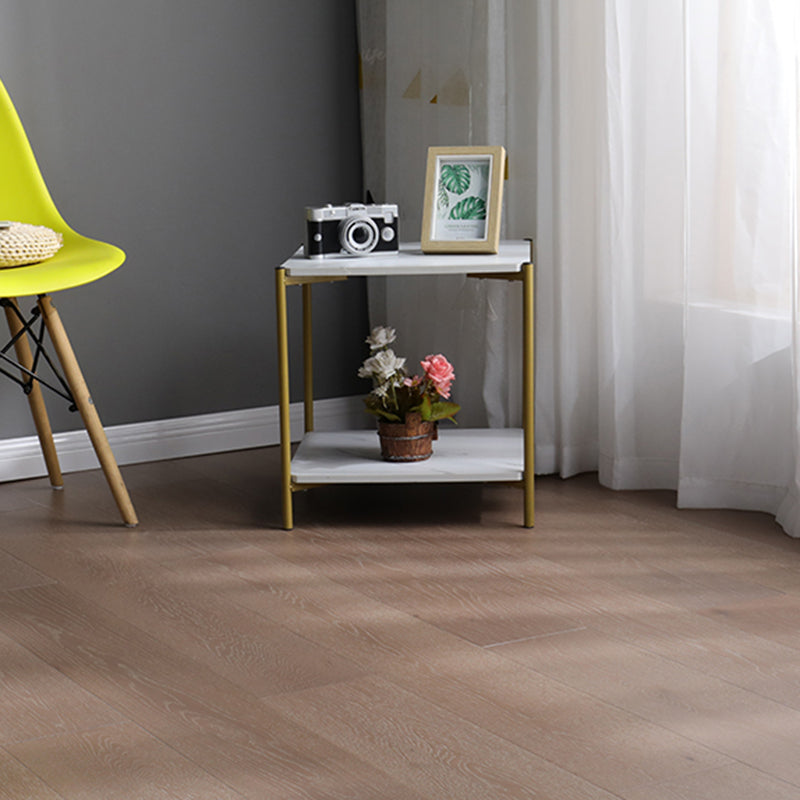 Click-Locking Hardwood Flooring Smooth Solid Hardwood Deck Tiles Light Brown Clearhalo 'Flooring 'Hardwood Flooring' 'hardwood_flooring' 'Home Improvement' 'home_improvement' 'home_improvement_hardwood_flooring' Walls and Ceiling' 7127661