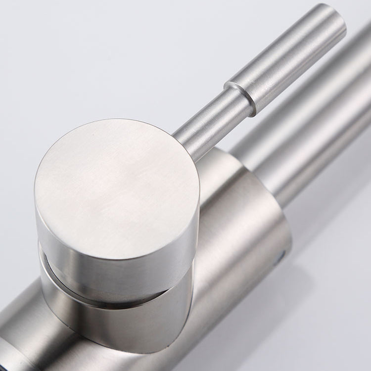 Deck Mounted Copper Tub Faucet Low Arc Center Tub Filler Trim Clearhalo 'Bathroom Remodel & Bathroom Fixtures' 'Bathroom Sink Faucets' 'Bathroom Sinks & Faucet Components' 'bathroom_sink_faucets' 'Home Improvement' 'home_improvement' 'home_improvement_bathroom_sink_faucets' 7127945