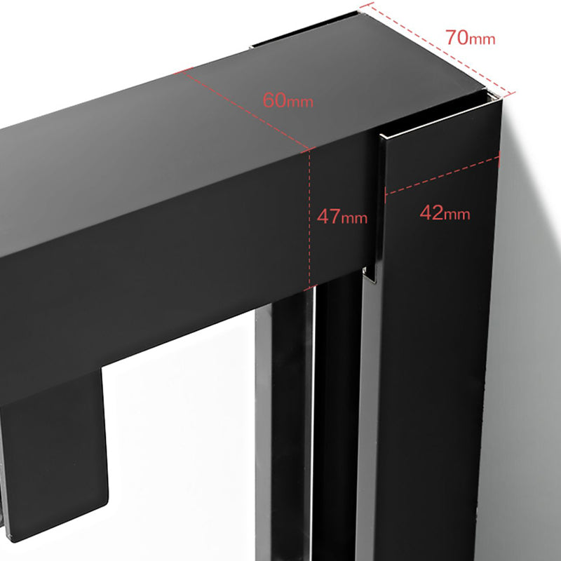 Narrow Edge Semi Frameless Shower Door Tempered Glass Double Sliding Shower Door Clearhalo 'Bathroom Remodel & Bathroom Fixtures' 'Home Improvement' 'home_improvement' 'home_improvement_shower_tub_doors' 'Shower and Tub Doors' 'shower_tub_doors' 'Showers & Bathtubs' 7128057