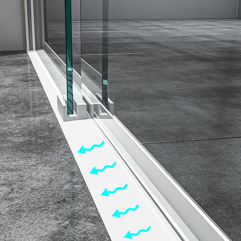 Bypass Semi Frameless Shower Door Tempered Glass Shower Door in Black Clearhalo 'Bathroom Remodel & Bathroom Fixtures' 'Home Improvement' 'home_improvement' 'home_improvement_shower_tub_doors' 'Shower and Tub Doors' 'shower_tub_doors' 'Showers & Bathtubs' 7128076