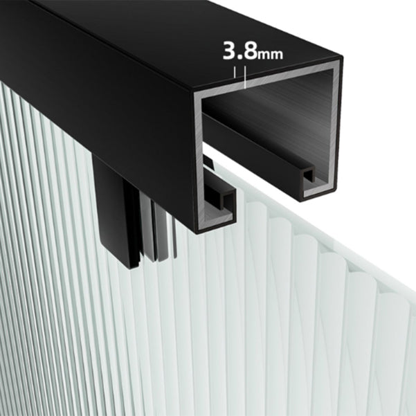 Double Sliding Shower Doors Black Tempered Glass Shower Bath Door Clearhalo 'Bathroom Remodel & Bathroom Fixtures' 'Home Improvement' 'home_improvement' 'home_improvement_shower_tub_doors' 'Shower and Tub Doors' 'shower_tub_doors' 'Showers & Bathtubs' 7128144