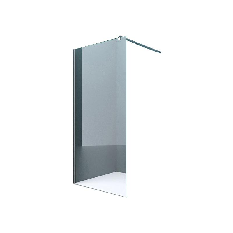 Tempered Glass Transparent Alcove Shower Enclosure with Header Clearhalo 'Bathroom Remodel & Bathroom Fixtures' 'Home Improvement' 'home_improvement' 'home_improvement_shower_stalls_enclosures' 'Shower Stalls & Enclosures' 'shower_stalls_enclosures' 'Showers & Bathtubs' 7128561