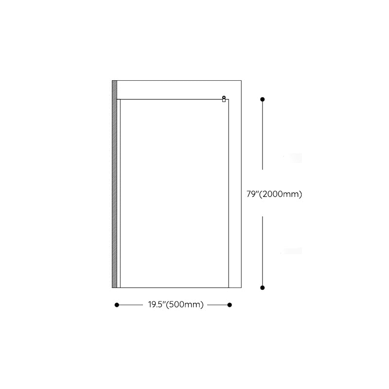 Tempered Glass Transparent Alcove Shower Enclosure with Header Clearhalo 'Bathroom Remodel & Bathroom Fixtures' 'Home Improvement' 'home_improvement' 'home_improvement_shower_stalls_enclosures' 'Shower Stalls & Enclosures' 'shower_stalls_enclosures' 'Showers & Bathtubs' 7128564