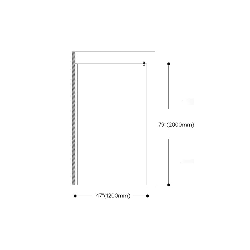 Tempered Glass Transparent Alcove Shower Enclosure with Header Clearhalo 'Bathroom Remodel & Bathroom Fixtures' 'Home Improvement' 'home_improvement' 'home_improvement_shower_stalls_enclosures' 'Shower Stalls & Enclosures' 'shower_stalls_enclosures' 'Showers & Bathtubs' 7128571