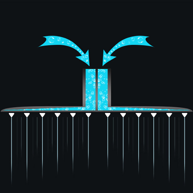 Striped Tempered Glass Shower Stall Framed Shower Stall with Rain Shower Clearhalo 'Bathroom Remodel & Bathroom Fixtures' 'Home Improvement' 'home_improvement' 'home_improvement_shower_stalls_enclosures' 'Shower Stalls & Enclosures' 'shower_stalls_enclosures' 'Showers & Bathtubs' 7128581