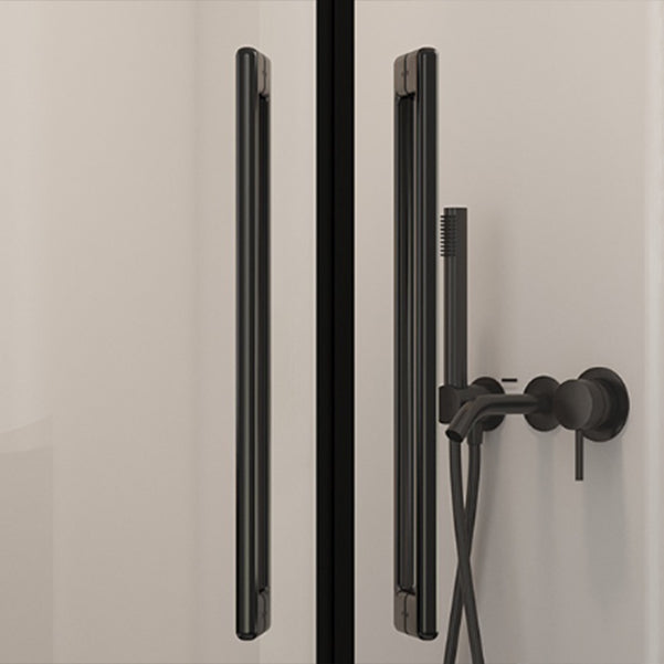 Round Frame Shower Enclosure Double Sliding Tempered Glass Shower Stall Clearhalo 'Bathroom Remodel & Bathroom Fixtures' 'Home Improvement' 'home_improvement' 'home_improvement_shower_stalls_enclosures' 'Shower Stalls & Enclosures' 'shower_stalls_enclosures' 'Showers & Bathtubs' 7128592