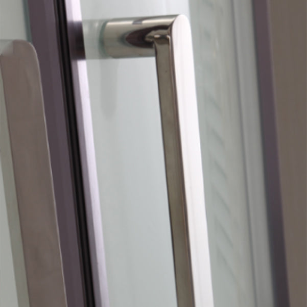 Round Shower Kit Double Sliding Tempered Glass Shower Enclosure Clearhalo 'Bathroom Remodel & Bathroom Fixtures' 'Home Improvement' 'home_improvement' 'home_improvement_shower_stalls_enclosures' 'Shower Stalls & Enclosures' 'shower_stalls_enclosures' 'Showers & Bathtubs' 7128615