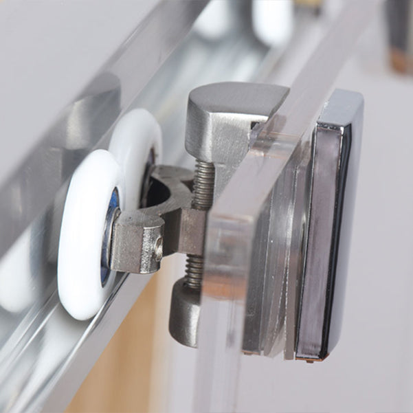 Black 304 Stainless Steel Shower Enclosure Clear Round Shower Stall Clearhalo 'Bathroom Remodel & Bathroom Fixtures' 'Home Improvement' 'home_improvement' 'home_improvement_shower_stalls_enclosures' 'Shower Stalls & Enclosures' 'shower_stalls_enclosures' 'Showers & Bathtubs' 7128682