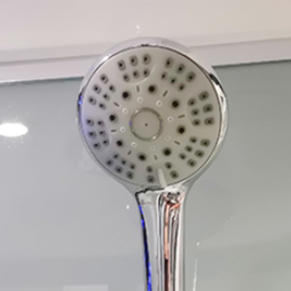 Round Easy Clean Glass Shower Stall Silver Door Handles Shower Stall Clearhalo 'Bathroom Remodel & Bathroom Fixtures' 'Home Improvement' 'home_improvement' 'home_improvement_shower_stalls_enclosures' 'Shower Stalls & Enclosures' 'shower_stalls_enclosures' 'Showers & Bathtubs' 7128738