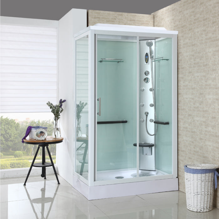 Round Tempered Glass Shower Stall Easy Clean Glass Shower Stall Clearhalo 'Bathroom Remodel & Bathroom Fixtures' 'Home Improvement' 'home_improvement' 'home_improvement_shower_stalls_enclosures' 'Shower Stalls & Enclosures' 'shower_stalls_enclosures' 'Showers & Bathtubs' 7128794
