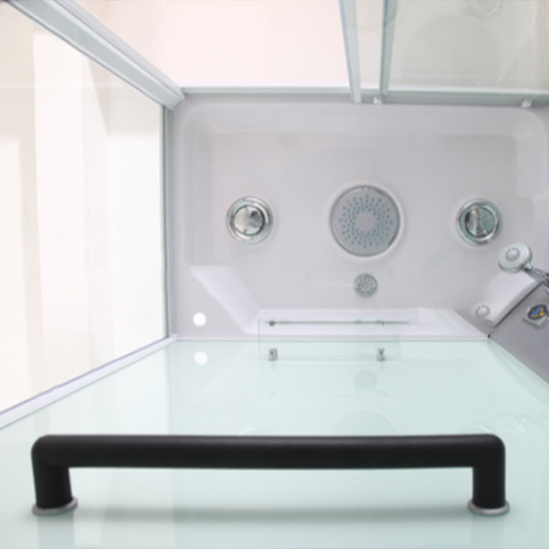 Round Tempered Glass Shower Stall Easy Clean Glass Shower Stall Clearhalo 'Bathroom Remodel & Bathroom Fixtures' 'Home Improvement' 'home_improvement' 'home_improvement_shower_stalls_enclosures' 'Shower Stalls & Enclosures' 'shower_stalls_enclosures' 'Showers & Bathtubs' 7128798