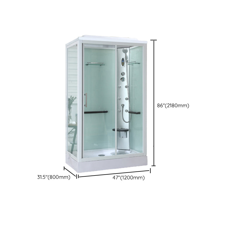 Round Tempered Glass Shower Stall Easy Clean Glass Shower Stall Clearhalo 'Bathroom Remodel & Bathroom Fixtures' 'Home Improvement' 'home_improvement' 'home_improvement_shower_stalls_enclosures' 'Shower Stalls & Enclosures' 'shower_stalls_enclosures' 'Showers & Bathtubs' 7128805