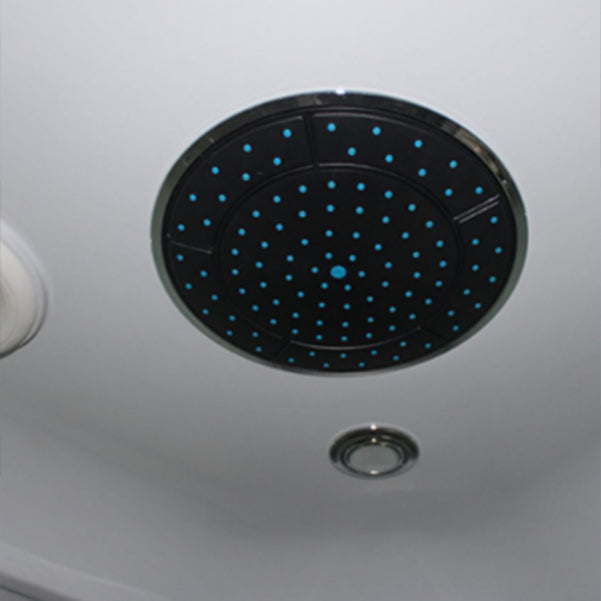 Round Double Sliding Tub & Shower Kit Corner Tempered Glass Tub & Shower Kit Clearhalo 'Bathroom Remodel & Bathroom Fixtures' 'Home Improvement' 'home_improvement' 'home_improvement_shower_stalls_enclosures' 'Shower Stalls & Enclosures' 'shower_stalls_enclosures' 'Showers & Bathtubs' 7128997