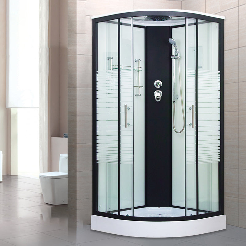 Tempered Glass Shower Stall Double Sliding Shower Stall with Header Clearhalo 'Bathroom Remodel & Bathroom Fixtures' 'Home Improvement' 'home_improvement' 'home_improvement_shower_stalls_enclosures' 'Shower Stalls & Enclosures' 'shower_stalls_enclosures' 'Showers & Bathtubs' 7129027