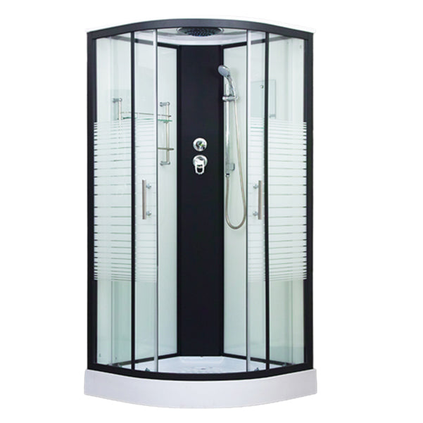 Tempered Glass Shower Stall Double Sliding Shower Stall with Header Stripe 否 Clearhalo 'Bathroom Remodel & Bathroom Fixtures' 'Home Improvement' 'home_improvement' 'home_improvement_shower_stalls_enclosures' 'Shower Stalls & Enclosures' 'shower_stalls_enclosures' 'Showers & Bathtubs' 7129028