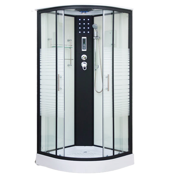 Tempered Glass Shower Stall Double Sliding Shower Stall with Header Dome Light Included 否 Clearhalo 'Bathroom Remodel & Bathroom Fixtures' 'Home Improvement' 'home_improvement' 'home_improvement_shower_stalls_enclosures' 'Shower Stalls & Enclosures' 'shower_stalls_enclosures' 'Showers & Bathtubs' 7129029