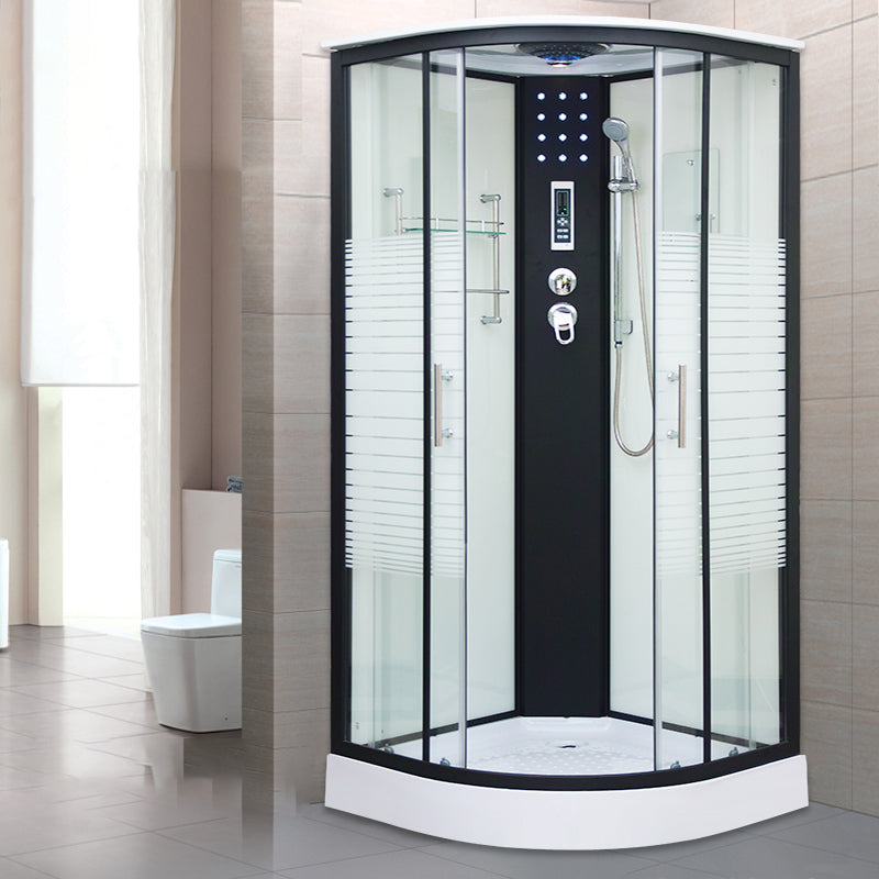 Tempered Glass Shower Stall Double Sliding Shower Stall with Header Clearhalo 'Bathroom Remodel & Bathroom Fixtures' 'Home Improvement' 'home_improvement' 'home_improvement_shower_stalls_enclosures' 'Shower Stalls & Enclosures' 'shower_stalls_enclosures' 'Showers & Bathtubs' 7129030