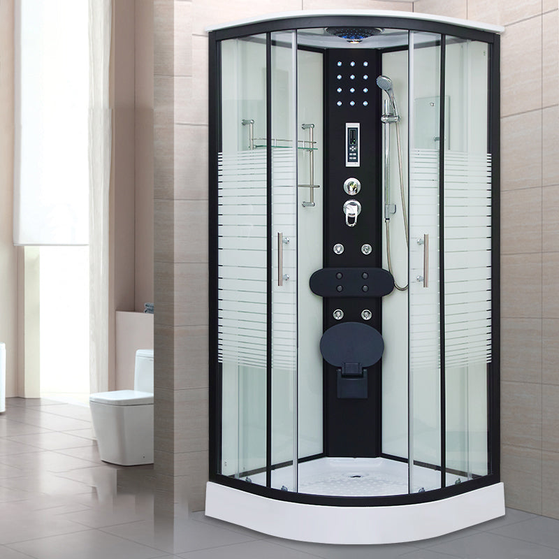 Tempered Glass Shower Stall Double Sliding Shower Stall with Header Clearhalo 'Bathroom Remodel & Bathroom Fixtures' 'Home Improvement' 'home_improvement' 'home_improvement_shower_stalls_enclosures' 'Shower Stalls & Enclosures' 'shower_stalls_enclosures' 'Showers & Bathtubs' 7129032