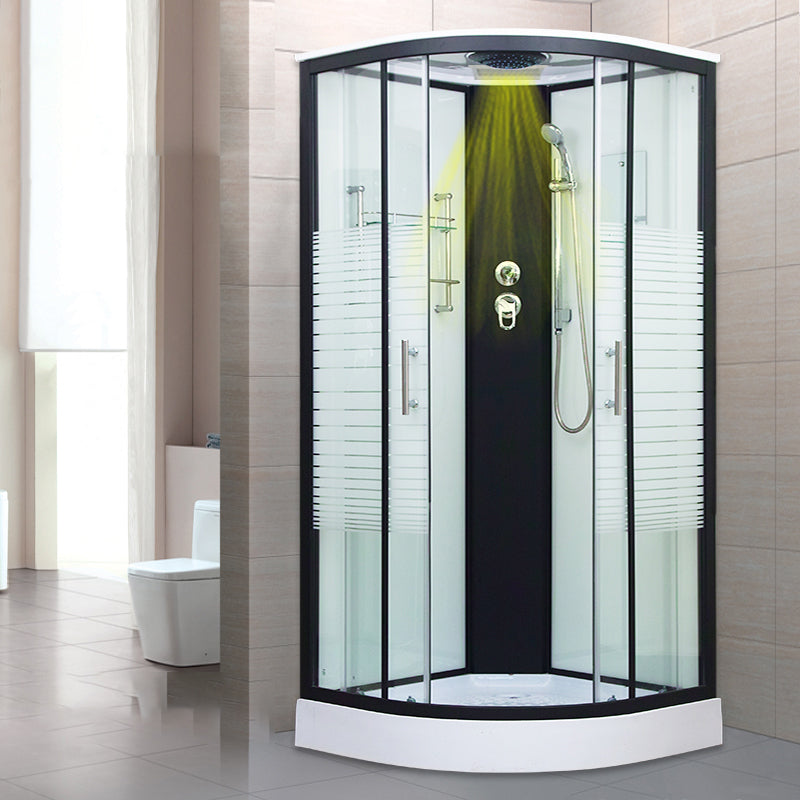 Tempered Glass Shower Stall Double Sliding Shower Stall with Header Clearhalo 'Bathroom Remodel & Bathroom Fixtures' 'Home Improvement' 'home_improvement' 'home_improvement_shower_stalls_enclosures' 'Shower Stalls & Enclosures' 'shower_stalls_enclosures' 'Showers & Bathtubs' 7129034