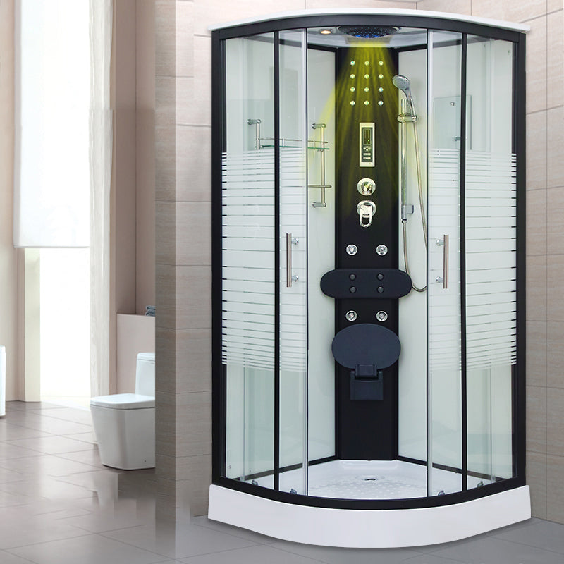 Tempered Glass Shower Stall Double Sliding Shower Stall with Header Clearhalo 'Bathroom Remodel & Bathroom Fixtures' 'Home Improvement' 'home_improvement' 'home_improvement_shower_stalls_enclosures' 'Shower Stalls & Enclosures' 'shower_stalls_enclosures' 'Showers & Bathtubs' 7129040