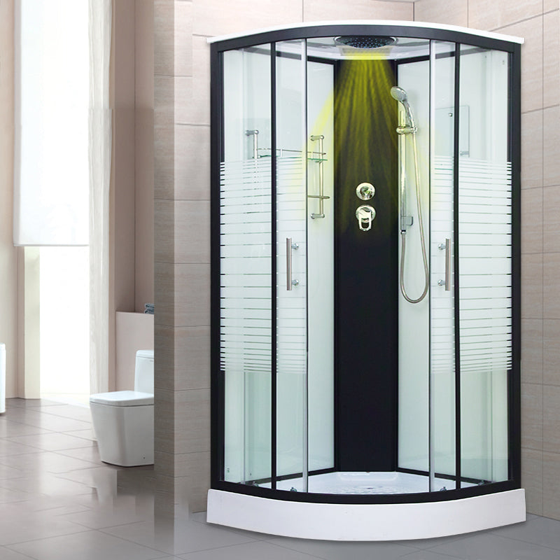 Tempered Glass Shower Stall Double Sliding Shower Stall with Header Clearhalo 'Bathroom Remodel & Bathroom Fixtures' 'Home Improvement' 'home_improvement' 'home_improvement_shower_stalls_enclosures' 'Shower Stalls & Enclosures' 'shower_stalls_enclosures' 'Showers & Bathtubs' 7129041