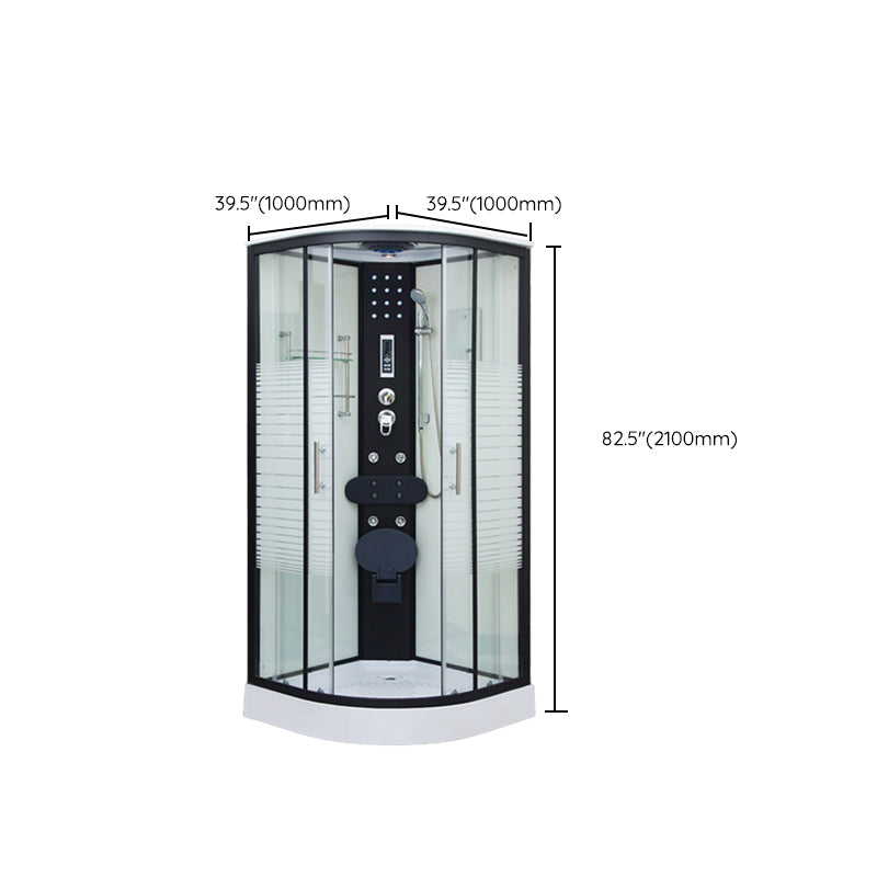 Tempered Glass Shower Stall Double Sliding Shower Stall with Header Clearhalo 'Bathroom Remodel & Bathroom Fixtures' 'Home Improvement' 'home_improvement' 'home_improvement_shower_stalls_enclosures' 'Shower Stalls & Enclosures' 'shower_stalls_enclosures' 'Showers & Bathtubs' 7129045