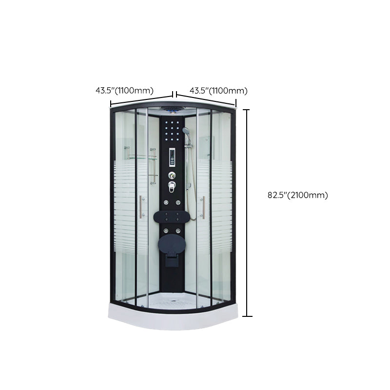 Tempered Glass Shower Stall Double Sliding Shower Stall with Header Clearhalo 'Bathroom Remodel & Bathroom Fixtures' 'Home Improvement' 'home_improvement' 'home_improvement_shower_stalls_enclosures' 'Shower Stalls & Enclosures' 'shower_stalls_enclosures' 'Showers & Bathtubs' 7129048