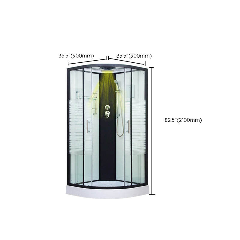 Tempered Glass Shower Stall Double Sliding Shower Stall with Header Clearhalo 'Bathroom Remodel & Bathroom Fixtures' 'Home Improvement' 'home_improvement' 'home_improvement_shower_stalls_enclosures' 'Shower Stalls & Enclosures' 'shower_stalls_enclosures' 'Showers & Bathtubs' 7129052
