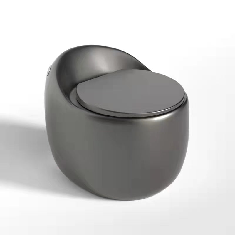 One Piece Toilet Modern Flush Toilet Floor Mounted Siphon Jet Urine Toilet 22"L x 28"W x 22"H Grey Clearhalo 'Bathroom Remodel & Bathroom Fixtures' 'Home Improvement' 'home_improvement' 'home_improvement_toilets' 'Toilets & Bidets' 'Toilets' 7130544