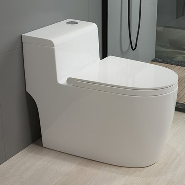 Traditional Toilet Bowl One Piece Toilet Floor Mounted Siphon Jet Flush Toilet 16"L x 28"W x 24"H White Clearhalo 'Bathroom Remodel & Bathroom Fixtures' 'Home Improvement' 'home_improvement' 'home_improvement_toilets' 'Toilets & Bidets' 'Toilets' 7130610