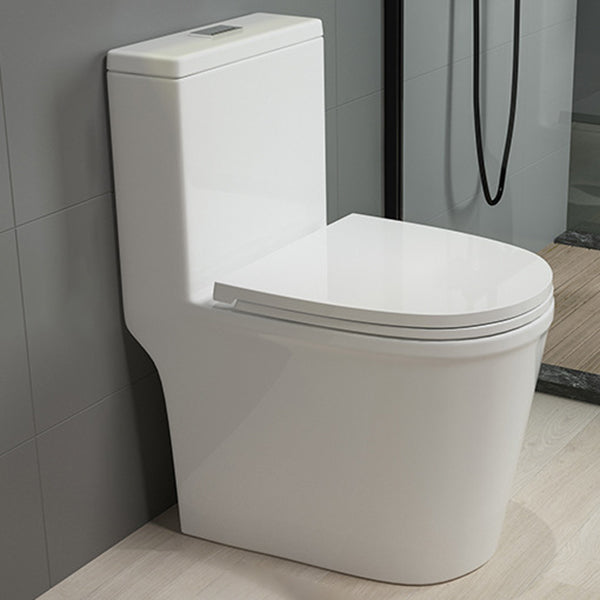 Traditional Toilet Bowl One Piece Toilet Floor Mounted Siphon Jet Flush Toilet 15"L x 23"W x 29"H White Clearhalo 'Bathroom Remodel & Bathroom Fixtures' 'Home Improvement' 'home_improvement' 'home_improvement_toilets' 'Toilets & Bidets' 'Toilets' 7130612