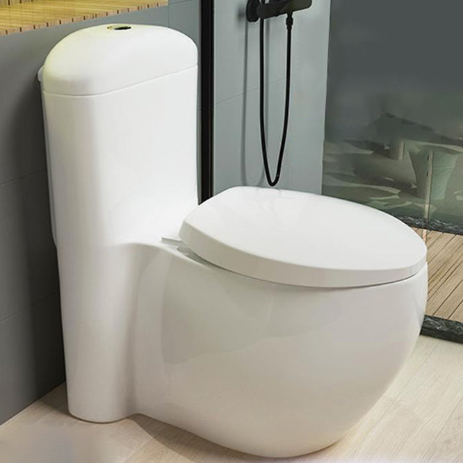 Traditional Toilet Bowl One Piece Toilet Floor Mounted Siphon Jet Flush Toilet 17"L x 29"W x 30"H White Clearhalo 'Bathroom Remodel & Bathroom Fixtures' 'Home Improvement' 'home_improvement' 'home_improvement_toilets' 'Toilets & Bidets' 'Toilets' 7130615
