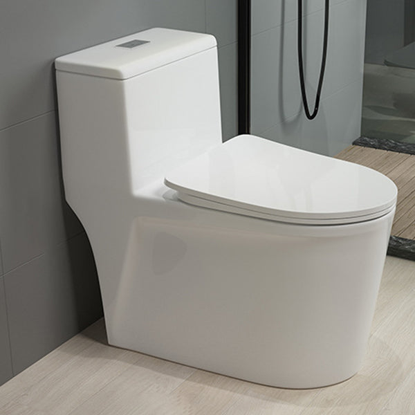 Traditional Toilet Bowl One Piece Toilet Floor Mounted Siphon Jet Flush Toilet 15"L x 27"W x 26"H White Clearhalo 'Bathroom Remodel & Bathroom Fixtures' 'Home Improvement' 'home_improvement' 'home_improvement_toilets' 'Toilets & Bidets' 'Toilets' 7130621