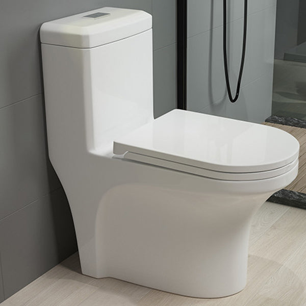 Traditional Toilet Bowl One Piece Toilet Floor Mounted Siphon Jet Flush Toilet 15"L x 26"W x 30"H White Clearhalo 'Bathroom Remodel & Bathroom Fixtures' 'Home Improvement' 'home_improvement' 'home_improvement_toilets' 'Toilets & Bidets' 'Toilets' 7130625